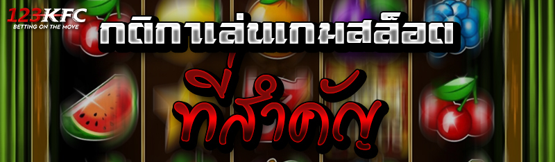 กติกาเล่นเกมสล็อตที่สำคัญ 